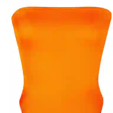 Saint Laurent FW22 Strapless Swimsuit Orange