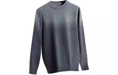 恒源祥 加厚套头半高领长袖针织毛衣 男款