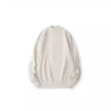 我是大卫 韩版纯色简约半高领打底休闲宽松基础针织衫 男女同款