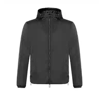 Emporio Armani FW22 Black Hoodie Jacket