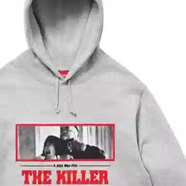 Supreme FW18 The Killer Hooded Sweatshirt Heather Grey