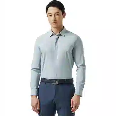 迪柯尼 纯色简约舒适长袖衬衫 男款