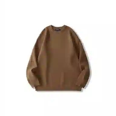 我是大卫 文艺风简约基础款纯色宽松慵懒感休闲针织衫 男女同款