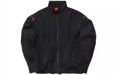 中国李宁 巴黎时装周走秀系列 宽松休闲可收纳帽夹克外套 情侣款 标准黑