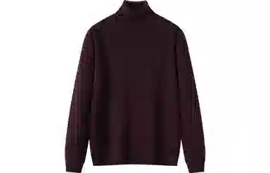 恒源祥 纯色高领针织毛衣 男款