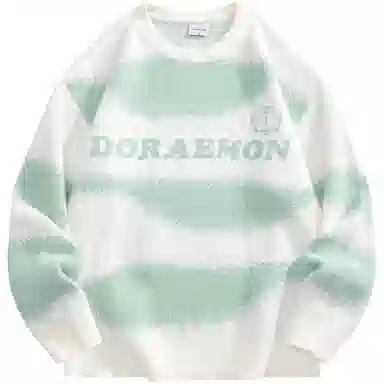 Doraemon Retro Jacquard Logo Sweater