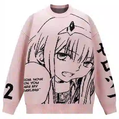 KAKAZZY Y2K Cartoon Sweater