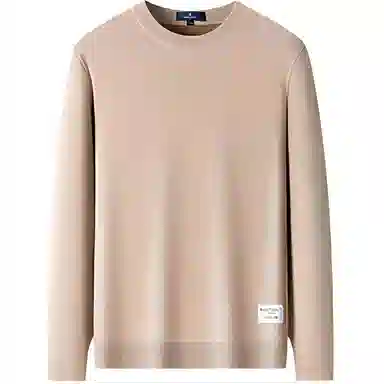 梦特娇 宽松圆领长袖毛衣 男款