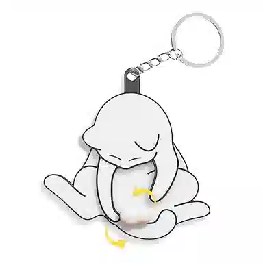 【可爱捣蛋猫】 千桐 卡通萌趣搞怪创意钥匙包包猫咪挂饰 行李箱 塑料 挂件 男女同款情侣款