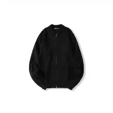 我是大卫 翻领拉链高级感潮牌基础开衫韩版针织衫 男女同款