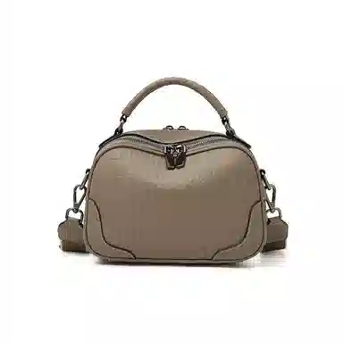 老人头 法式时尚百搭小众 牛皮拼合成革 手提包 女款 多色