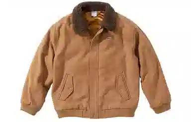 Supreme x LACOSTE FW19 Bomber Jacket Light Brown