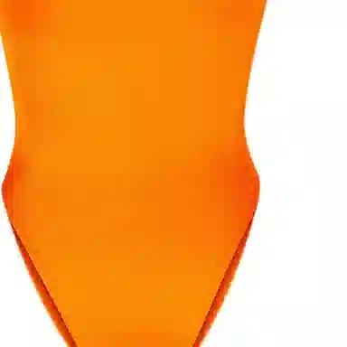 Saint Laurent FW22 Strapless Swimsuit Orange