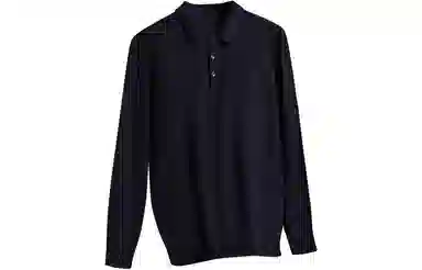 恒源祥 纯色套头翻领毛衣 男款