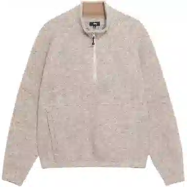 Stussy Wool Blend Sherpa Mock Neck
