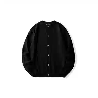 我是大卫 韩系简约纯色单排扣宽松开衫针织衫 男女同款