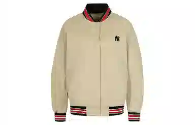 MLB Yankees Logo Stripe Jacket Beige
