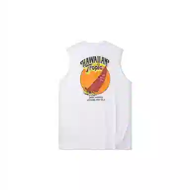 我是大卫 个性健身比赛印花宽松哥特字母速干运动背心 男女同款