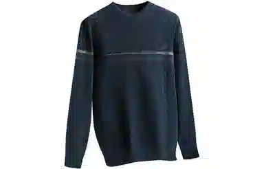 恒源祥 纯色半高领套头长袖毛衣 男款