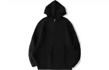 我是大卫 拉链半开襟基础款运动风外套百搭连帽毛衣 男女同款