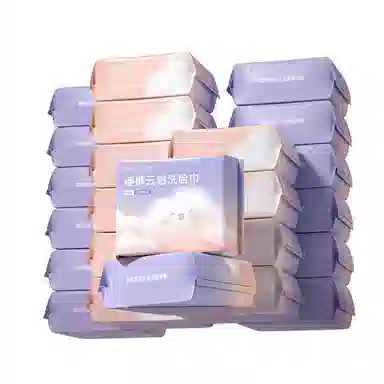 妮丽雅 便携式加大加厚洗脸巾 旅行出差必备