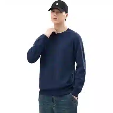 【dme】 圆领套头基础款宽松百搭纯色毛衣 男女同款