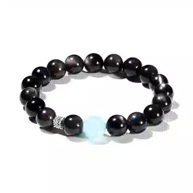 普陀山文创 事业运爆棚国潮小众设计富贵吉祥钱来运转招财转运珠一夜暴富#好运 黑曜石 手串 男女同款情侣款