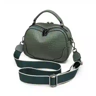 老人头 法式时尚百搭小众 牛皮拼合成革 手提包 女款 多色