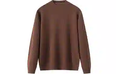 恒源祥 纯色半高领针织羊绒衫 男款