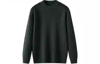 恒源祥 纯色半高领套头保暖针织毛衣 男款