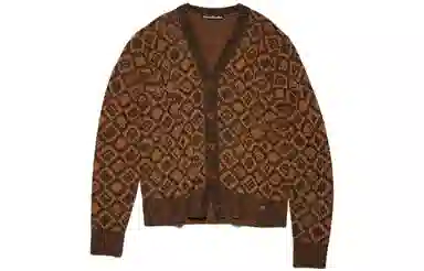 Acne Studios Face Wool Sweater Brown