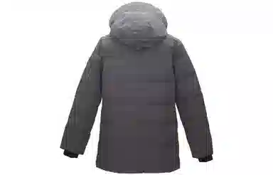 Canada Goose FW22 Logo Hooded Down Jacket Grey