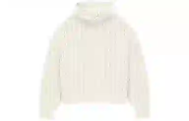Fear of God Essentials Cable Knit Hoodie Cloud Dancer