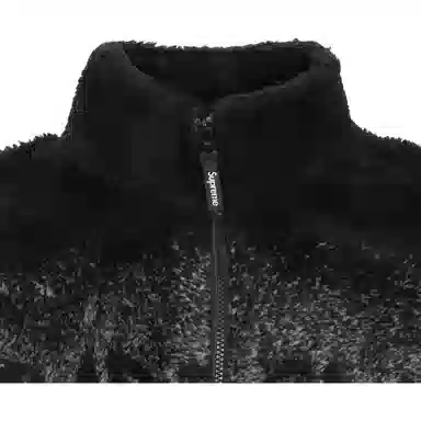 Supreme Wolf Fleece Jacket Black