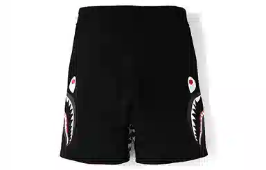 A BATHING APE Bape 13th Anniversary Camo Shorts Black