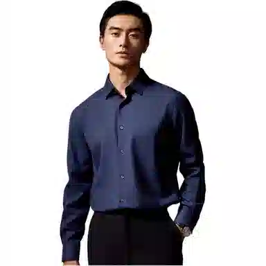 迪柯尼 休闲纯色长袖衬衫 男款