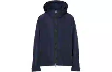 Burberry Hooded Zip Jacket Navy
