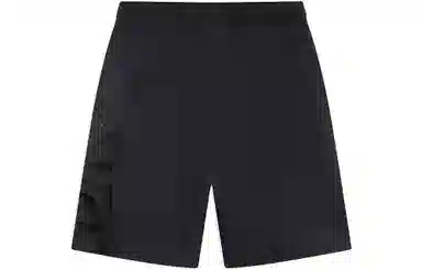 李宁 字母印花直筒运动短裤 男款 黑色