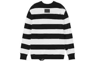 BONELESS Distressed Colorblock Sweater