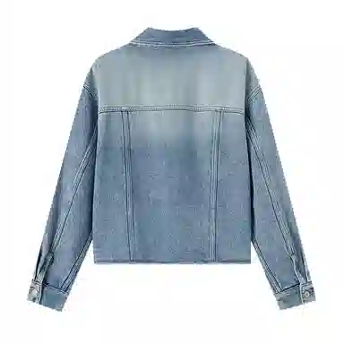 森马 满印宽松牛仔外套 女款