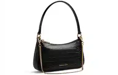 Charles & Keith Cream Croco