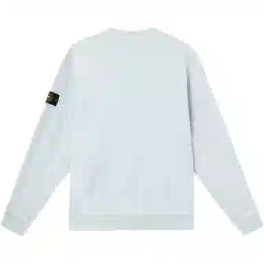 Stone Island Logo Badge Crewneck Sweatshirt Sky Blue