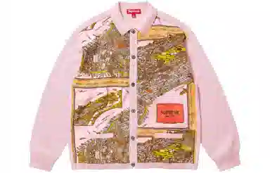 Supreme Silk Map Cardigan