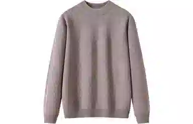 恒源祥 厚款半高领纯羊毛针织毛衣 男款