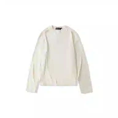 我是大卫 纹理感宽松打底衫基础款保暖套头圆领针织衫 男女同款