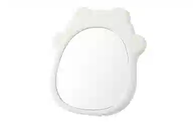 米甜兔 白色熊爪立式单面化妆镜 便捷