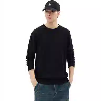 【dme】 圆领套头基础款宽松百搭纯色毛衣 男女同款