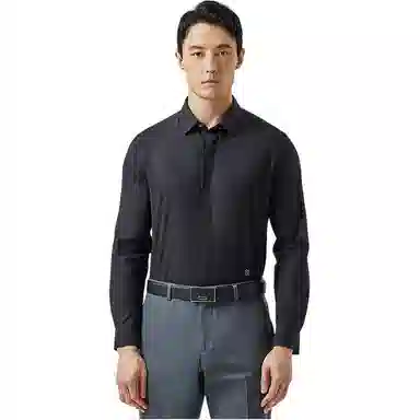 迪柯尼 纯色简约舒适长袖衬衫 男款