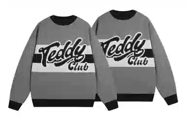 TeddyClub Retro Stripe Logo Sweater