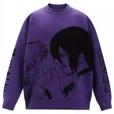 KAKAZZY Demon Crewneck Sweater Purple